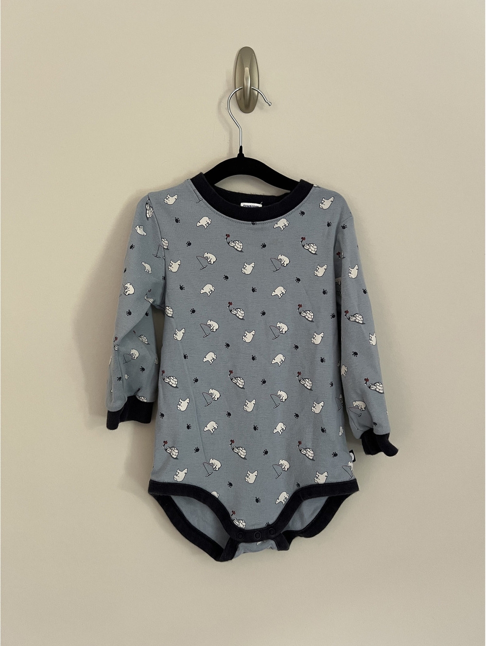 Vintage Y2K Gymboree 2003 Polar Bear Long Sleeve Bodysuit
